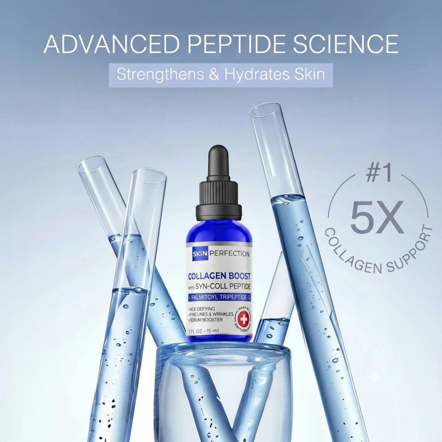 Skin Perfection Syn-coll Tripeptide-5 Boost Collagen Hydrate Epidermis Smoother Less Wrinkles Anti-aging Diy Skincare Active Making Lotion Serums Beauty & Personal Care Skin Perfection