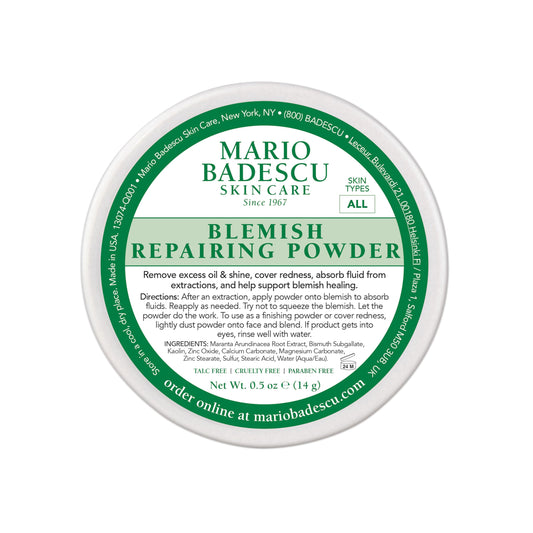 Mario Badescu Blemish Repairing Powder, Accelerate Recovery of Popped Pimples, Reduce Redness, Skin Care Powder for Blemish Concealment and Oil Beauty & Personal Care Mario Badescu