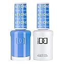 DND Gel Polish Set, Blue Collection, UV Gel Polish and Air Dry Nail Lacquer, Matching Chip-Free Polish Duo, 671 Blue Hawaiian, 0.5 Fl Oz Beauty & Personal Care DAISY DND