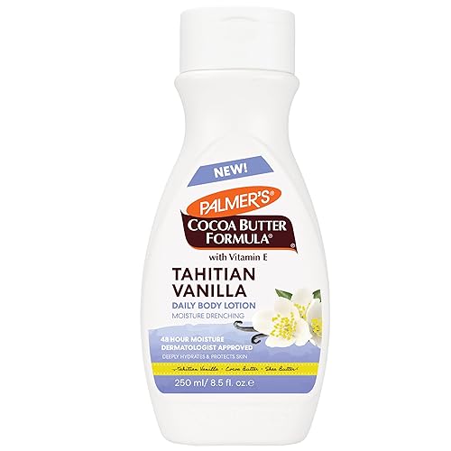 Palmer's Cocoa Butter Formula Tahitian Vanilla Body Lotion, 8.5 Oz, Daily Moisturizing Lotion for Dry Skin with Shea Butter & Vitamin E, Hydrates Beauty & Personal Care Palmer's