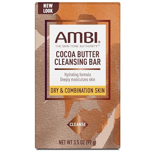 Ambi Cleansing Bar Soap Cocoa Butter 3.5oz (6 Pack) Beauty & Personal Care Ambi