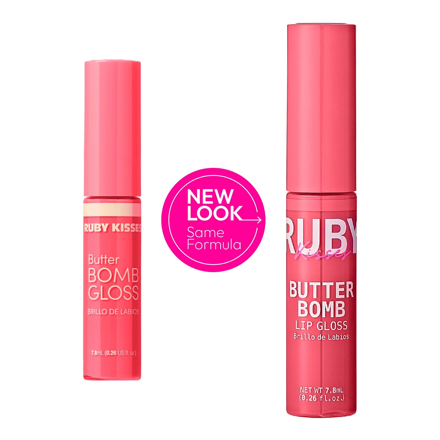 Ruby Kisses Butter Bomb Lip Gloss, High-Shine Non-Sticky Hydrating Plumping Beauty & Personal Care Ruby Kisses