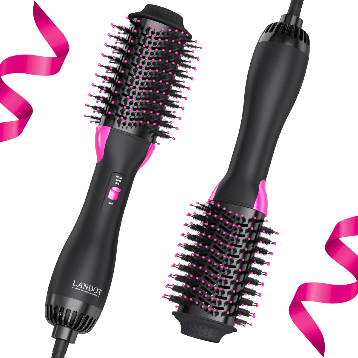 Hair Blow Dryer Brush 2.4 in Hot Air Styler for Volumizing Smooth Blowouts