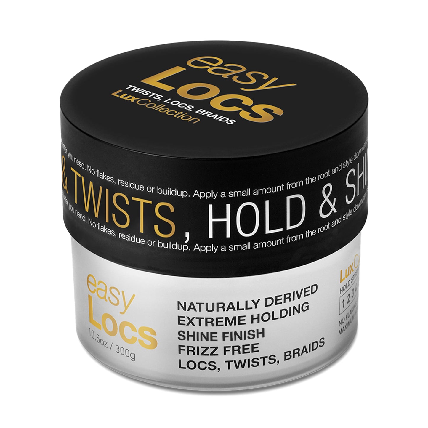Lux Collection easy Locs for Twists Locs Braids with Castor Oil, Keratin, Biotin, and Olive Oil - Naturally Derived, Extreme Holding, Frizz Free Beauty & Personal Care Lux Collection
