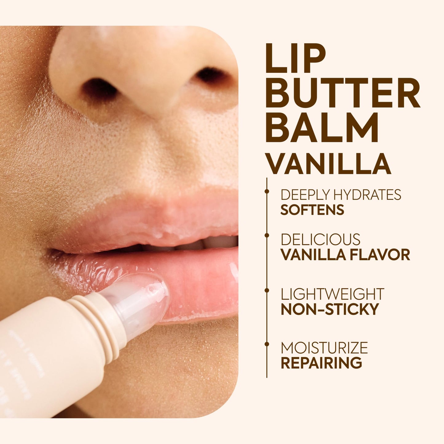 Makari Vanilla Lip Butter Balm (0.5 oz) - Lightweight Lip Moisturizer with Vanilla Flavor - Smooth, Soft Feel - Non-Sticky Formula for Daily Lip Care Beauty and Personal Care MAKARI