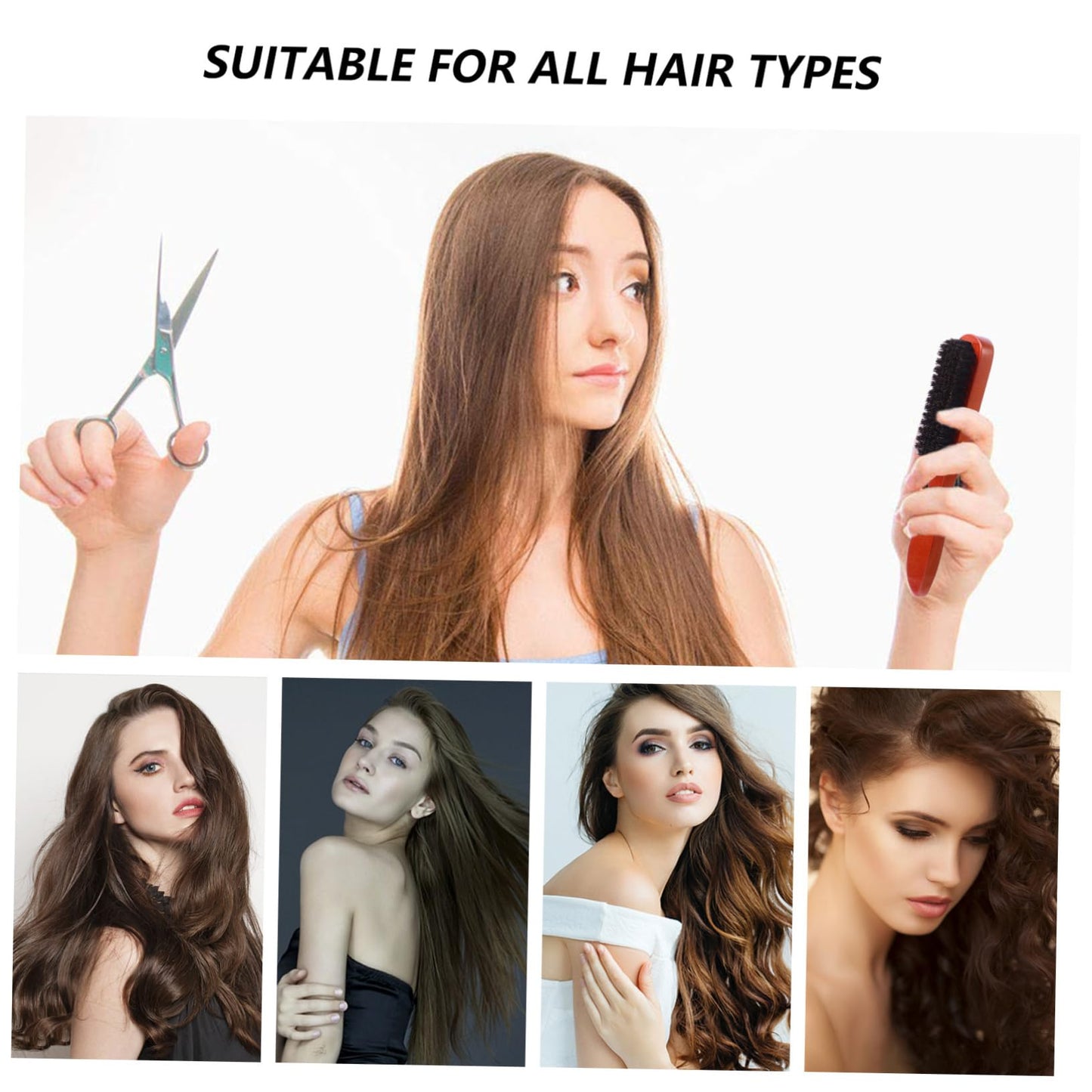Ipetboom Beard Brush and Hair Cleaning Comb for All Hair Boar Bristle Haircare Tool for Scalp Massage and Daily Styling Lightweight and Portable Beauty and Personal Care Ipetboom