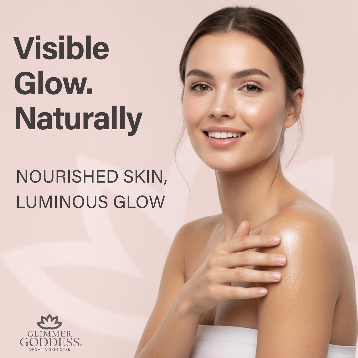 Glimmer Goddess Shimmer Body Butter with Organic Whipped Shea Butter for Hydration, Moisturizing & Silky Natural Glow - Rose Gold Subtle, 4 oz Beauty & Personal Care GLIMMER GODDESS