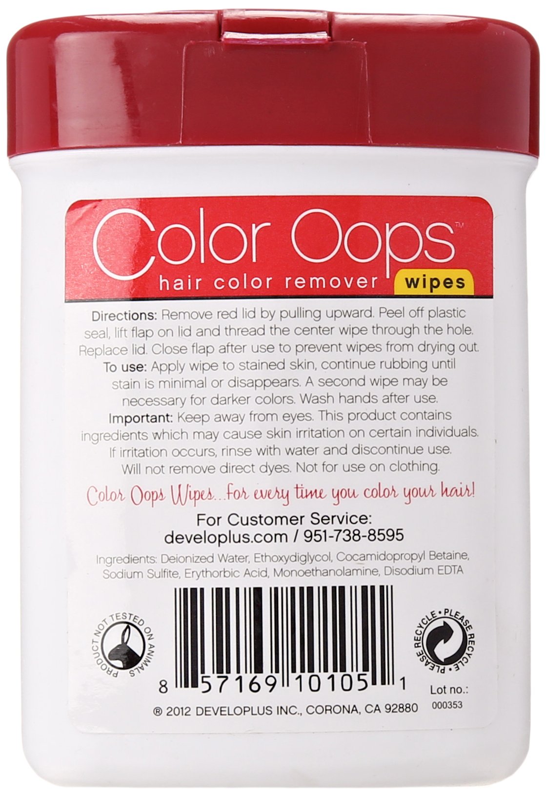 Color Oops Hair Color Removing Wipes (10 Count) Beauty & Personal Care Color Oops