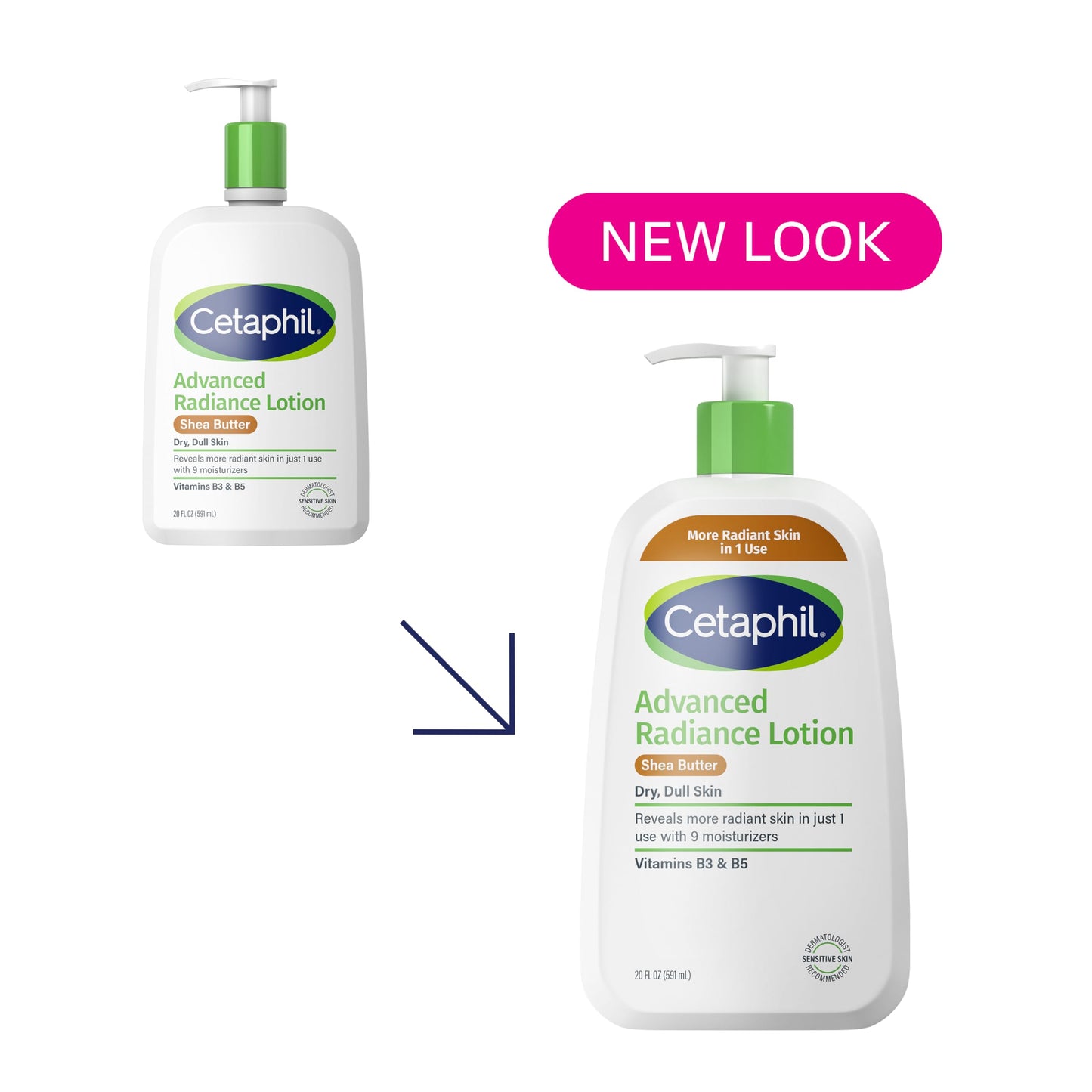 Cetaphil Body Lotion, Advanced Radiance Lotion with Shea Butter for Dry, Sensitive Skin, 20 oz, Fragrance Free, Hypoallergenic, Non-Comedogenic Beauty & Personal Care Cetaphil