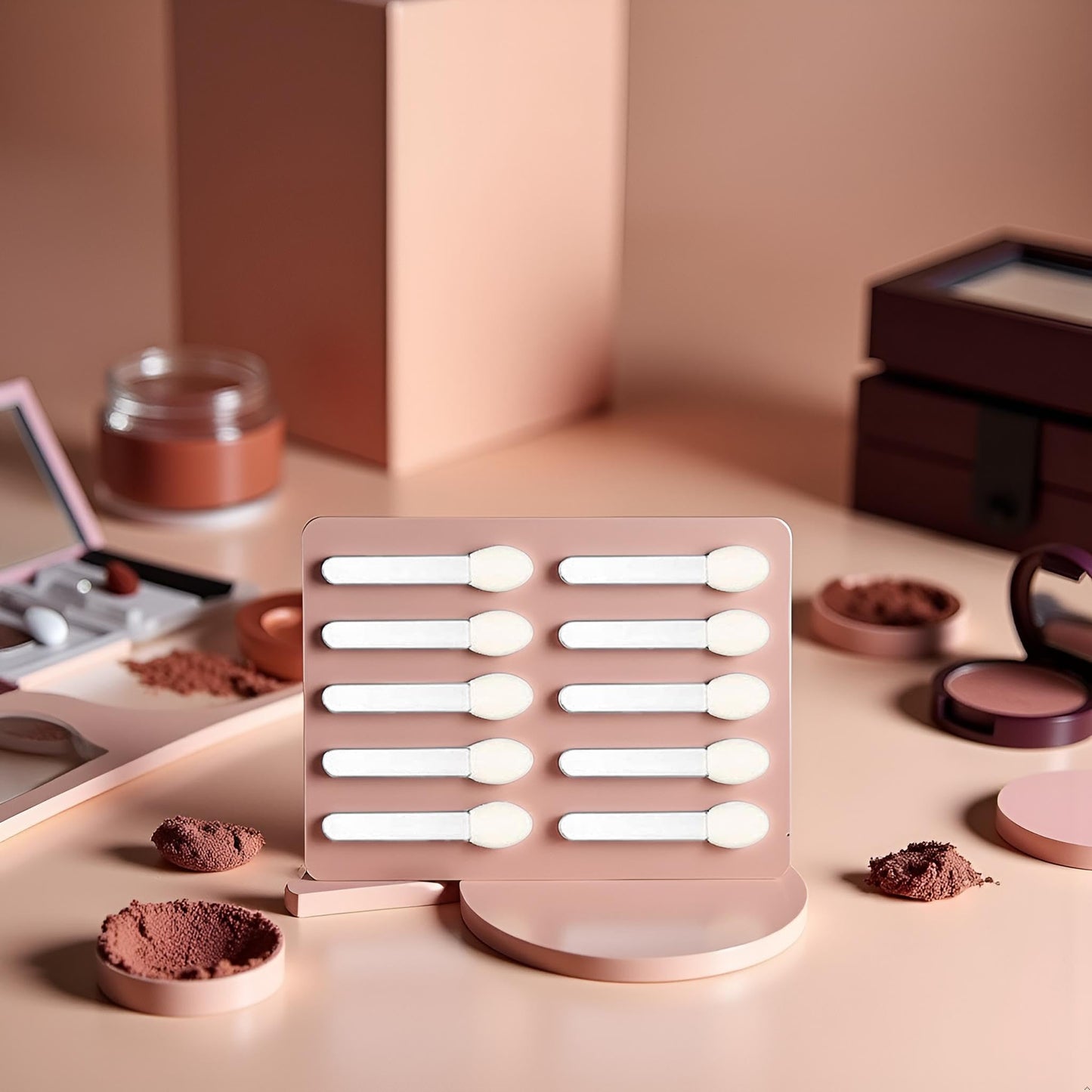 10 Pcs Eyeshadow Applicator Eyeshadow Brush Makeup Tools, Sponge ened Attractive Disposable Dual Sides Eye Shadow Sponge Applicators Eyeshadow Brushes Beauty & Personal Care Galepromot