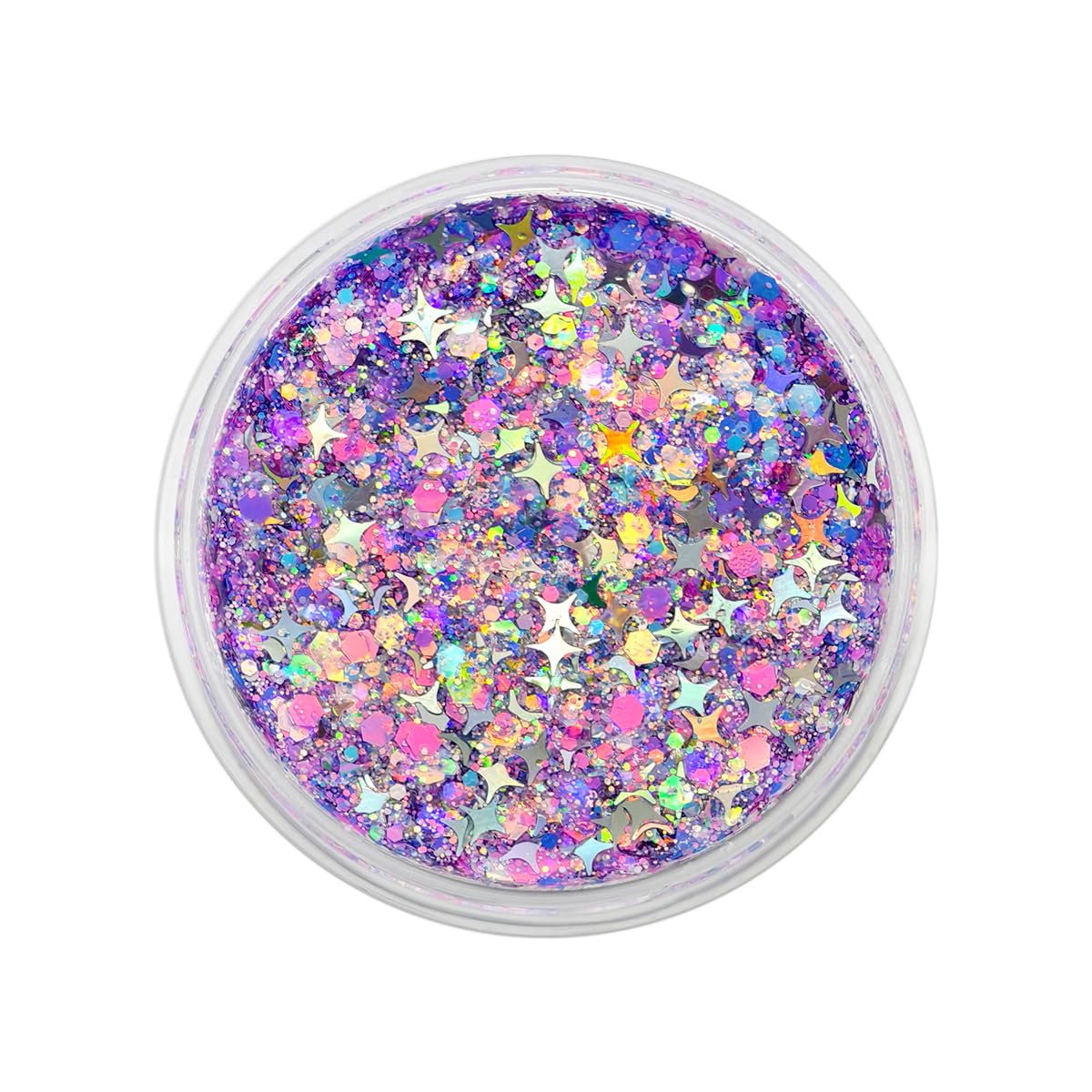 Lilac Purple - Holographic Chunky Glitter Gel for Body, Face, Hair - Vegan & Cruelty Free - Electric Bliss Beauty - Uses Include: Festival Rave Makeup Beauty & Personal Care Electric Bliss Beauty