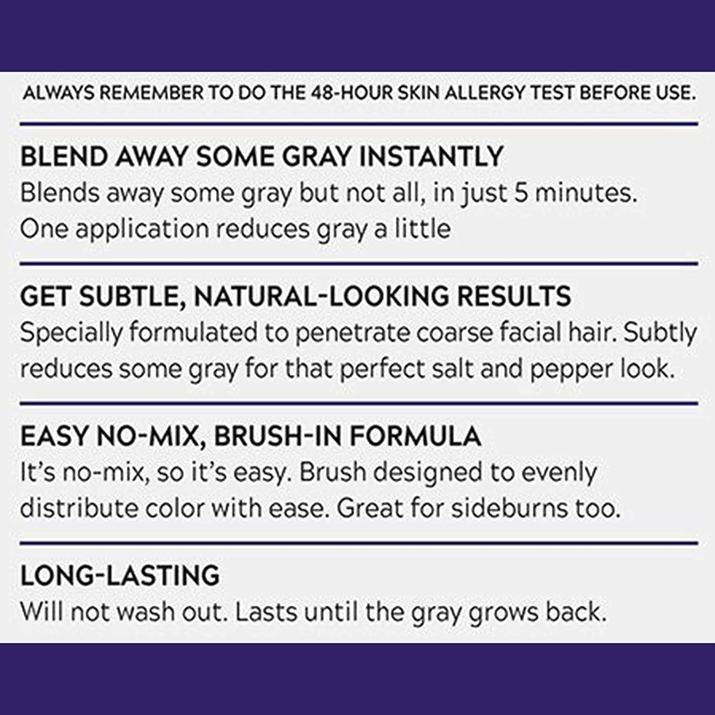 Just For Men Touch of Gray Mustache & Beard, Beard Coloring for Gray Hair with Brush Included for Easy Application, Light & Medium Brown B-25/35, Pack Beauty & Personal Care Just for Men