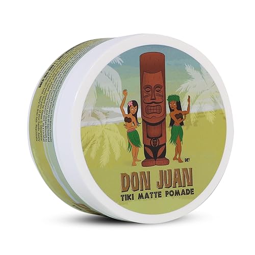 Don Juan Tiki Matte Pomade | Water Based | High Hold | Matte Finish | Natural Plant Extracts and Ocean Minerals | Mai Tai Tropical Scent, 4 oz Beauty & Personal Care Don Juan