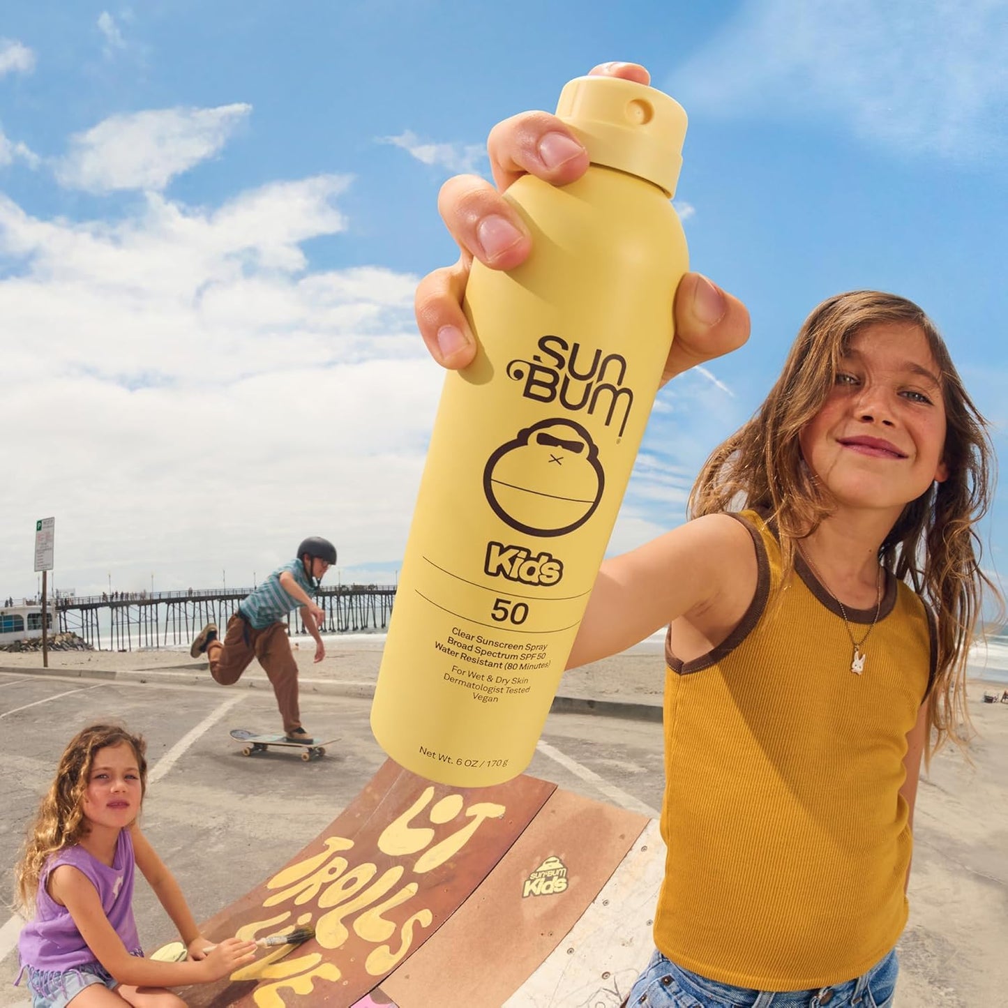 Sun Bum Kids SPF 50 Sunscreen Clear Body Spray - Broad Spectrum Water-Resistant with Vitamin E - Wet or Dry Skin Application - Hawaii 104 Act Beauty & Personal Care Sun Bum