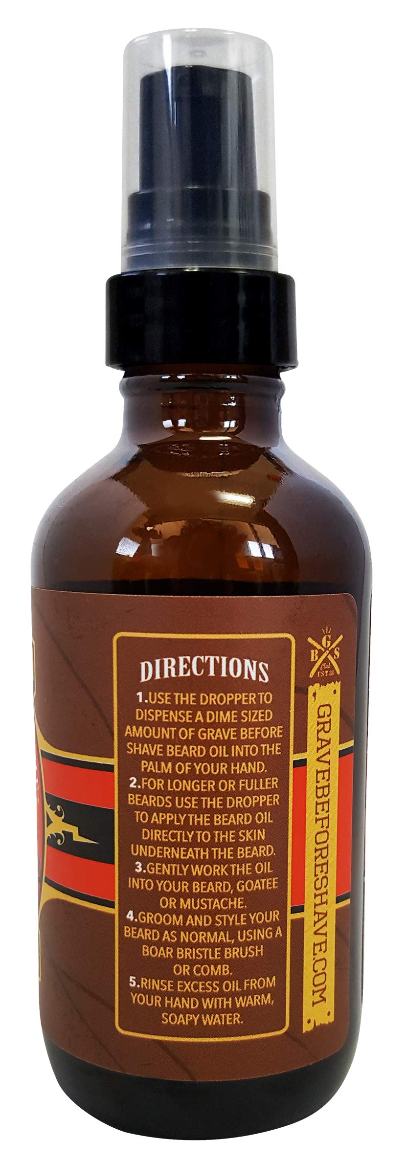 Grave Before Shave Beard Oil (Cigar Blend) 4 oz. Bottle Beauty & Personal Care Grave Before Shave