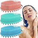 Soft Exfoliating Body Bath Shower Scrubber - Silicone Body Brush, 3 Pack for Kids and Adults with All Kinds of Skin Beauty & Personal Care MR LION