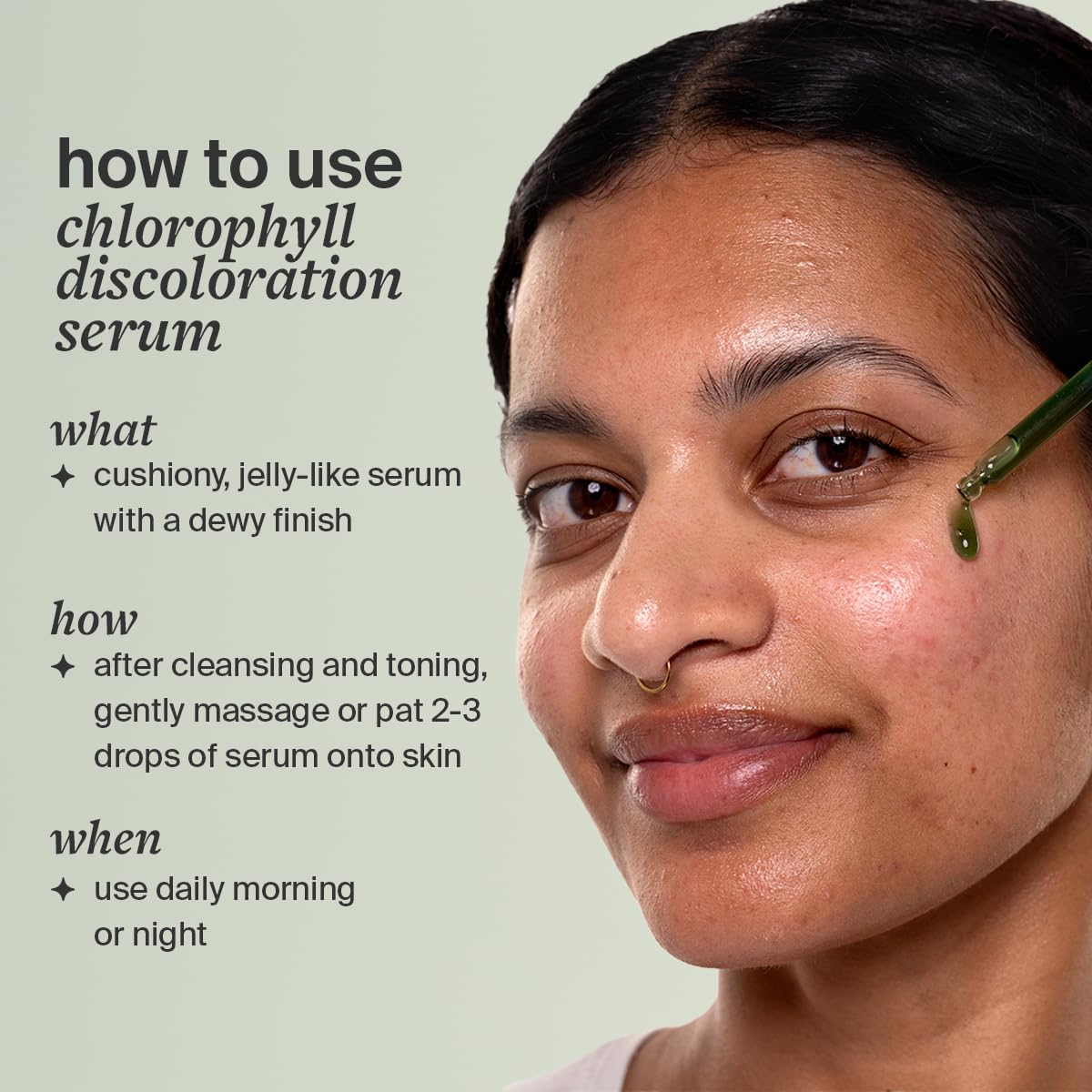 Cocokind Chlorophyll Discoloration Serum, Sensitive Skin Friendly Spot Fading Serum to Target Spots, Uneven Tone, and Redness, 1 fl oz Beauty & Personal Care Cocokind