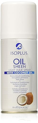 Isoplus Oil Sheen Light Hair Spray With Coconut Oil 2 Oz Beauty & Personal Care Isoplus