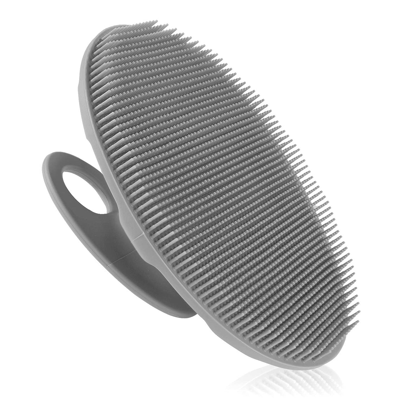 INNERNEED Soft Silicone Body Cleansing Brush Shower Scrubber, Gentle Exfoliating and Massage for All Kinds of Skin (Gray) Beauty & Personal Care INNERNEED