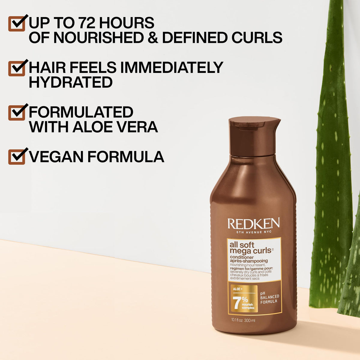 Redken All Soft Mega Curls Conditioner - For Curly Hair, 10.1 Fl Oz