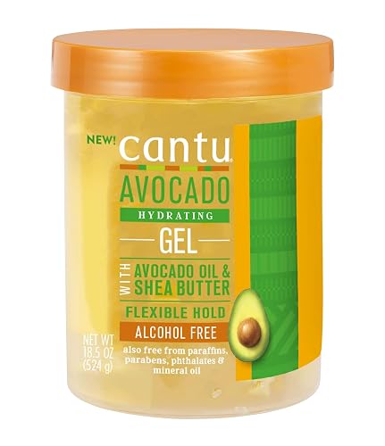 Cantu Avocado Hydrating Styling Gel 18.5 Ounce Jar (Pack of 3) Beauty & Personal Care Cantu