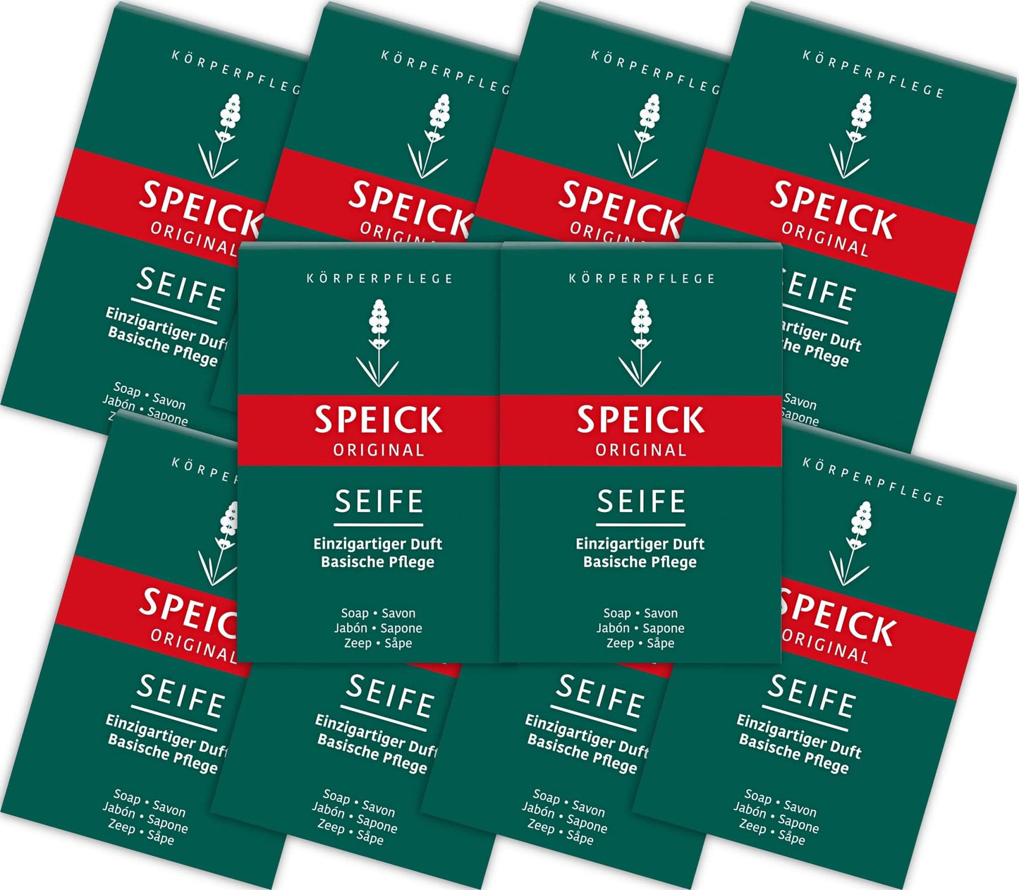 Speick 10x100g original Soap - Enriched with Lavender oil and a Wax Cream with Honey, Beeswax and Moisturizing Glycerin/Germany Beauty & Personal Care Speick