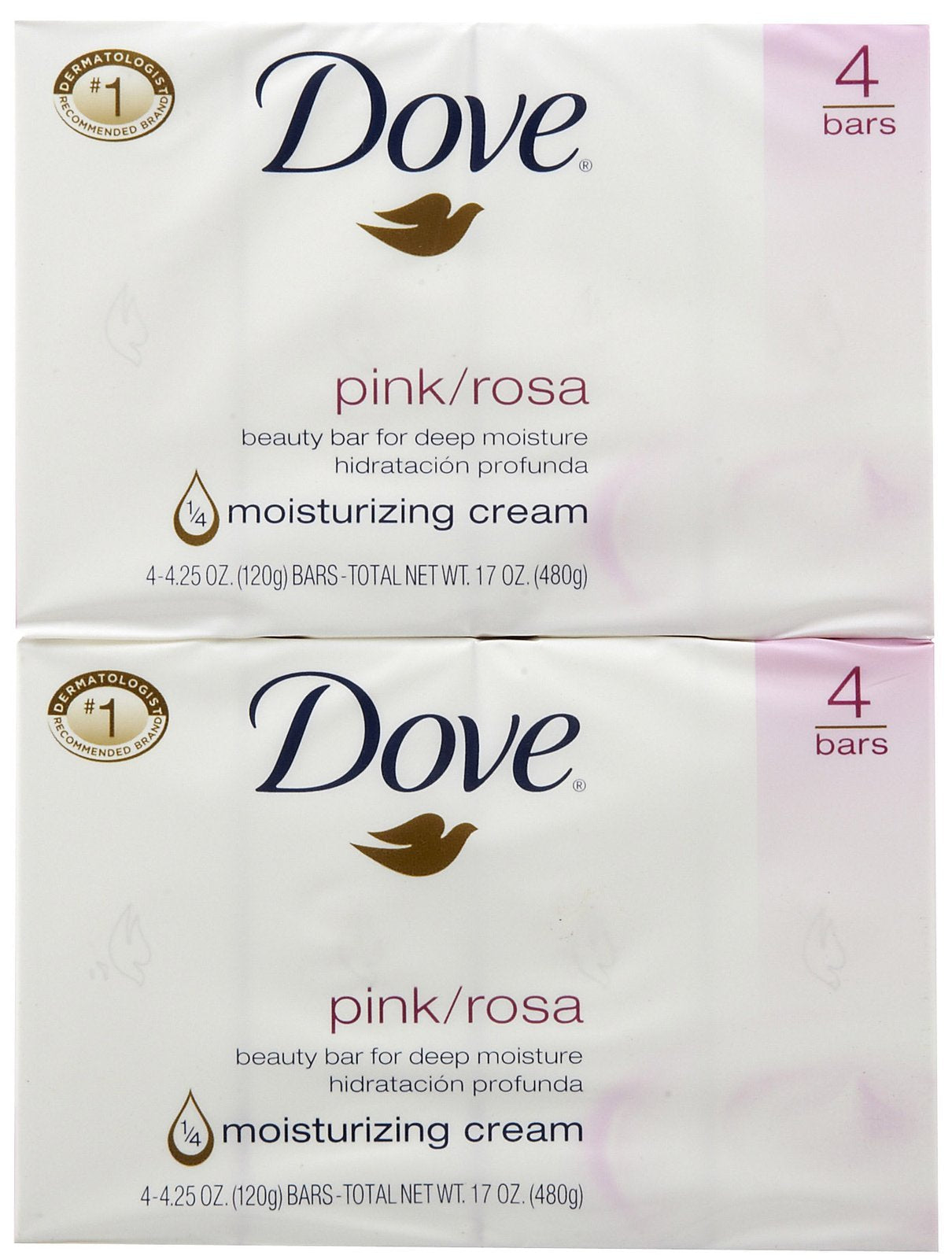 Dove Beauty Bar - Pink - 4 oz - 4 ct - 2 pk Beauty & Personal Care Dove