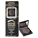 Arches & Halos Duo Luxury Brow Powder - Two-for-One Versatile Compact Powder - Get Full, Defined Brows - Vegan and Cruelty Free Makeup - Charcoal Beauty & Personal Care Arches & Halos