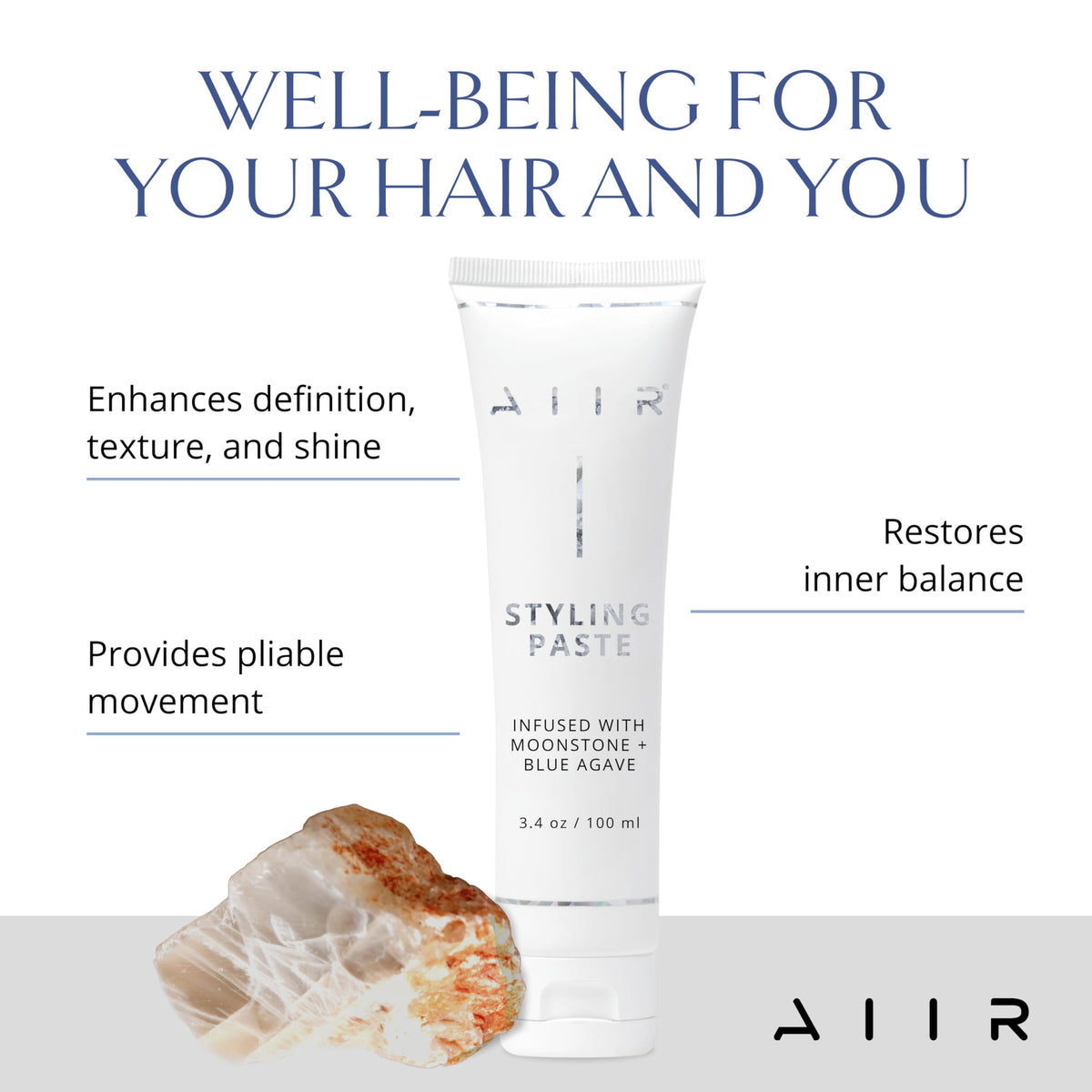 AIIR Styling Hair Paste - Styling Cream for Enhanced Hair Shine - Hair Texturizer and Texture Paste for Hair Styling - Hair Treatment and Hair Styling Beauty & Personal Care AIIR