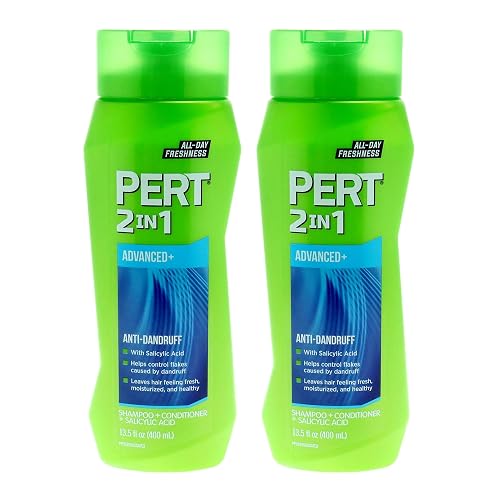 PERT Anti-Dandruff 2 in 1 Shampoo and Conditioner - Advanced with 2 Percent Salicylic Acid - Dandruff Shampoo with Zinc - 2 pc Beauty & Personal Care Pert