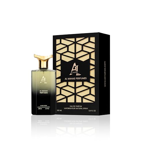 AL MAHAS Oud Wood Perfume - Eau de Parfum 100 ml (3.4 Oz) Long Lasting Bold Men Perfume, Floral Woody Scent Arabian Cologne. Notes: Cardamom, Pink Beauty & Personal Care AL MAHAS