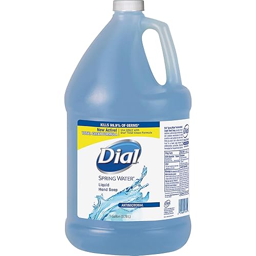 Dial Complete Spring Water Antibacterial Liquid Hand Soap, 128 Fl oz Refill Bottle (Pack of 1) Beauty & Personal Care Dial