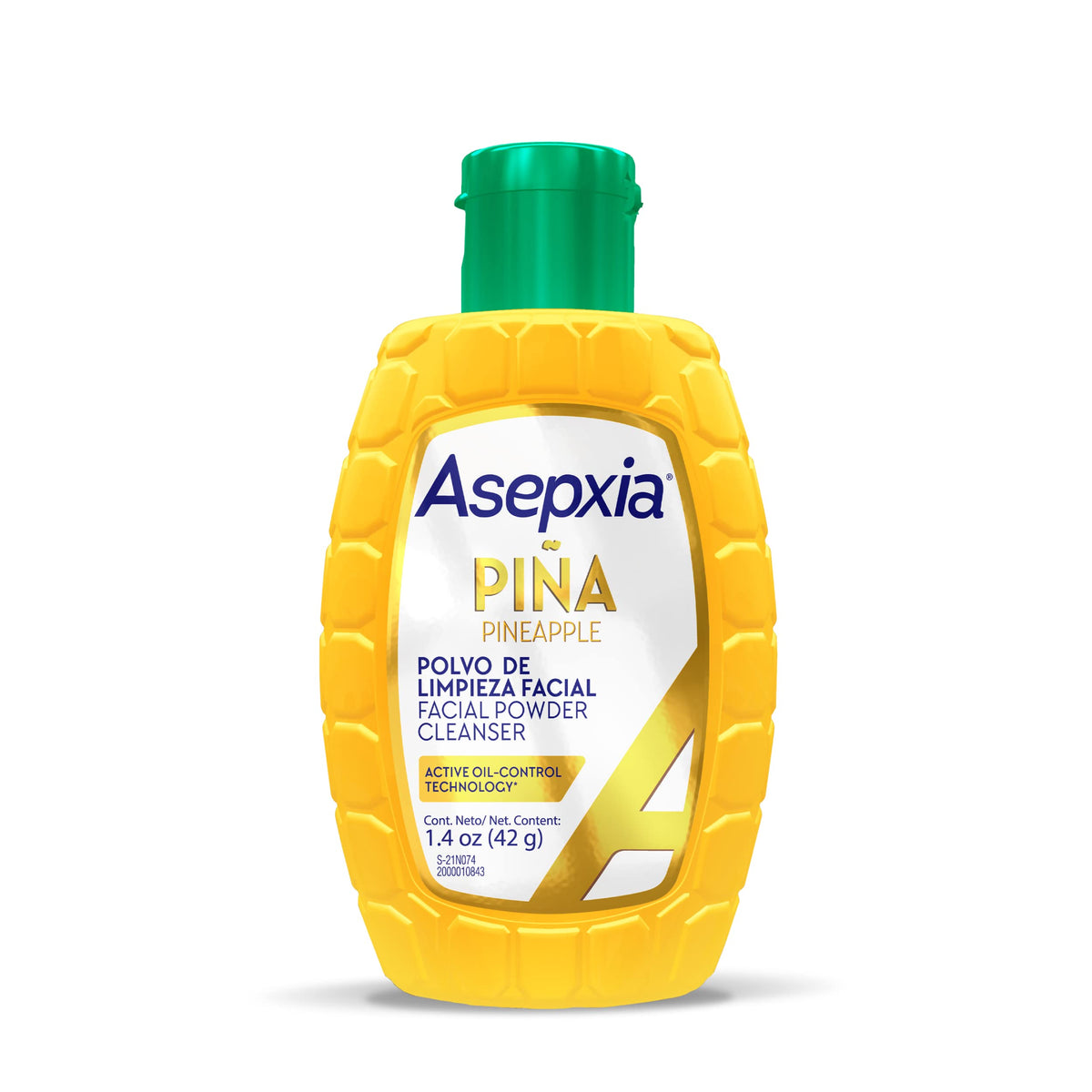 Asepxia Facial Cleanser Powder, Non-Abrasive Exfoliating Face Wash with Natural Pineapple Enzyme, Gentle Water-Activated Foaming Lather for Oily Skin Beauty & Personal Care Asepxia