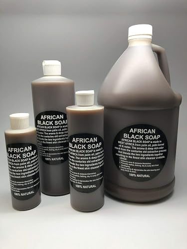 Kyabo African Black Soap - Liquid Soap 16 Oz - 100% Natural Soap from Ghana - African Shea Butter Soap - Bulk Liquid Soap Beauty & Personal Care Kyabo