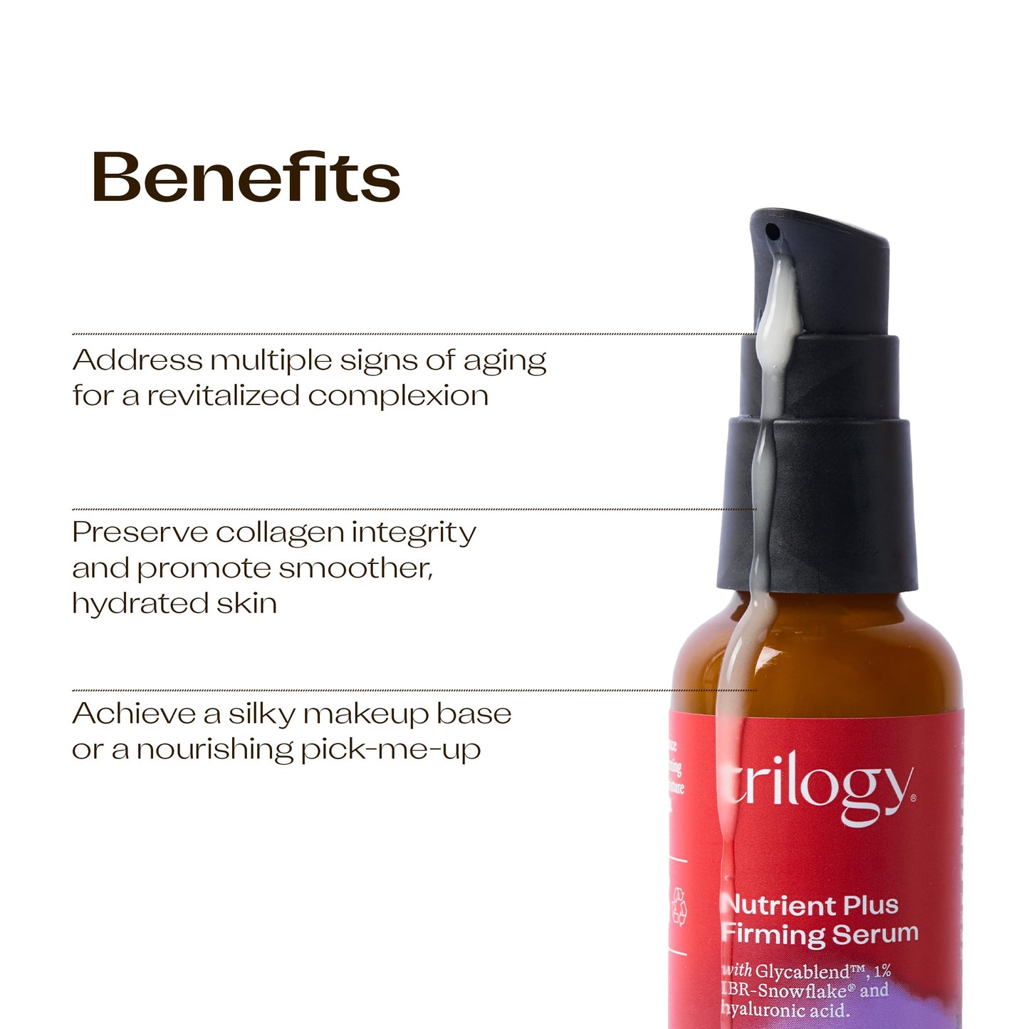 Trilogy Nutrient Plus Firming Serum, New Formula with IBR-Snowflake, 1.0 fl oz Beauty & Personal Care Trilogy