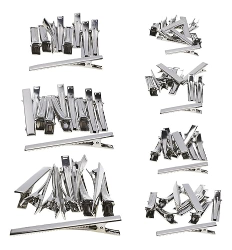 Shapenty 7 Sizes Metal Hair Clips Alligator Teeth Prongs Hair Clips Hairpins Clamps Holders for Women Girl Hair Bow Accessories Making Hair Salon DIY Beauty & Personal Care Shapenty