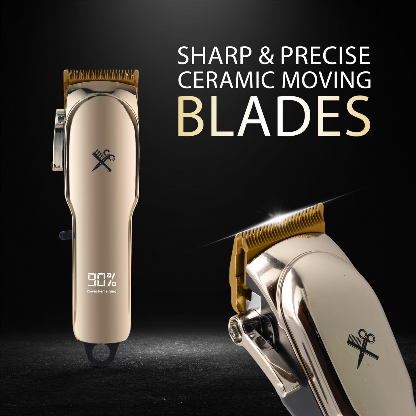 Cutting Edge Hair Clippers, Cordless Rechargeable Hair Clipper for Men & Women, Adjustable Taper, 6 Guide Combs, Hypoallergenic & Heat-Resistant Beauty and Personal Care Cutting Edge