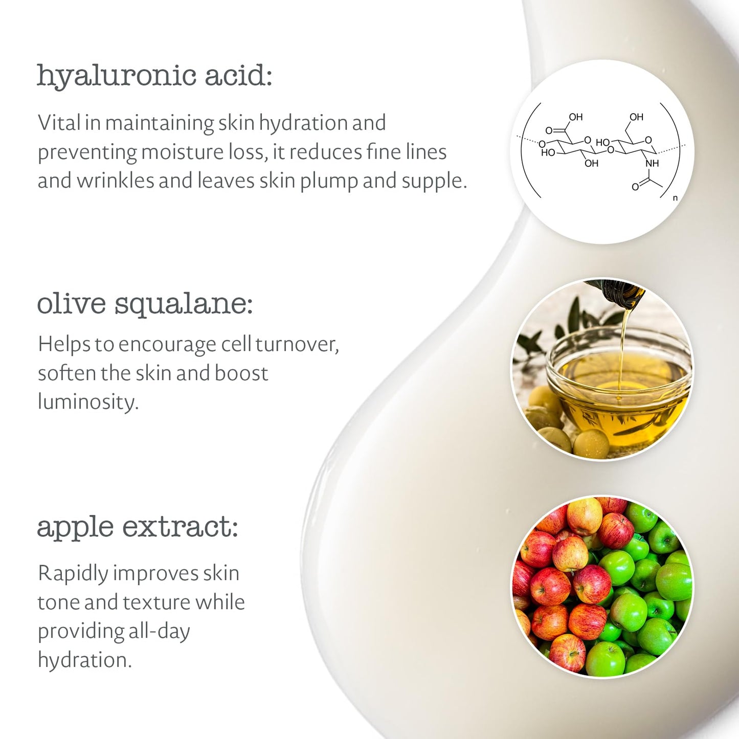 Elemental Herbology Hyaluronic Booster Serum 1.0 fl oz- Intense Hydration Serum with Hyaluronic Acid, Olive Squalane & Apple Extract - Plumps Fine Beauty & Personal Care Elemental Herbology