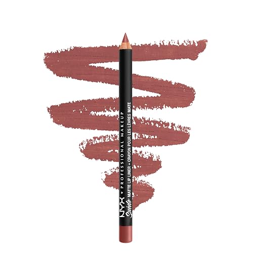 NYX PROFESSIONAL MAKEUP Suede Matte Lip Liner, Velvety-Smooth, Long-Lasting Formula For A Defined Lip Makeup Look - Cannes (Red) Beauty & Personal Care NYX PROFESSIONAL MAKEUP