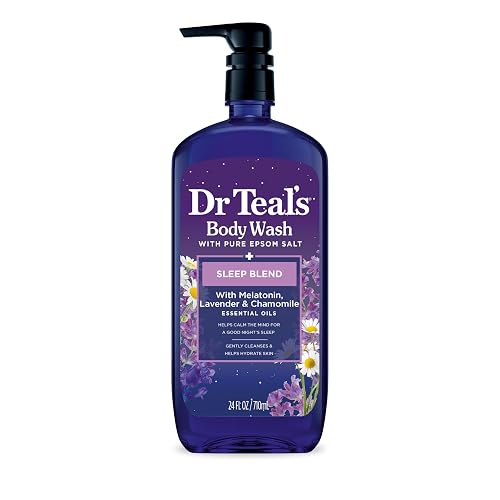 Dr Teal's Sleep Body Wash with Melatonin, Lavender & Chamomile & Essential Oil Blend, 24 fl oz. Beauty & Personal Care Dr Teal's