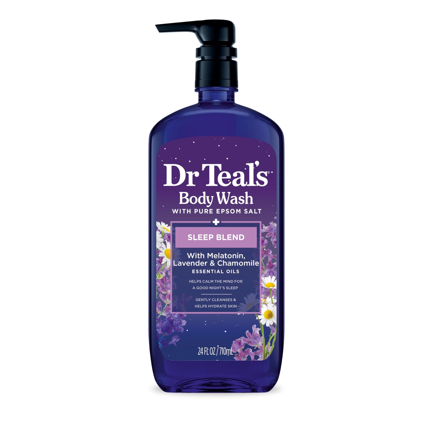 Dr Teal's Sleep Body Wash with Melatonin, Lavender & Chamomile & Essential Oil Blend, 24 fl oz. Beauty & Personal Care Dr Teal's