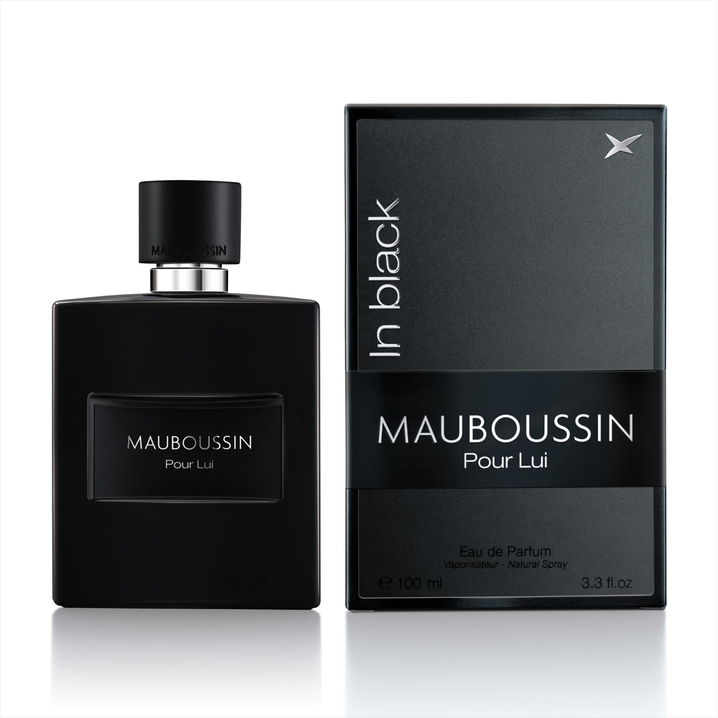 Mauboussin - Pour Lui In Black 100ml (3.3 Fl Oz) - Eau de Parfum for Men - Woody & Oriental Scents Beauty & Personal Care Mauboussin
