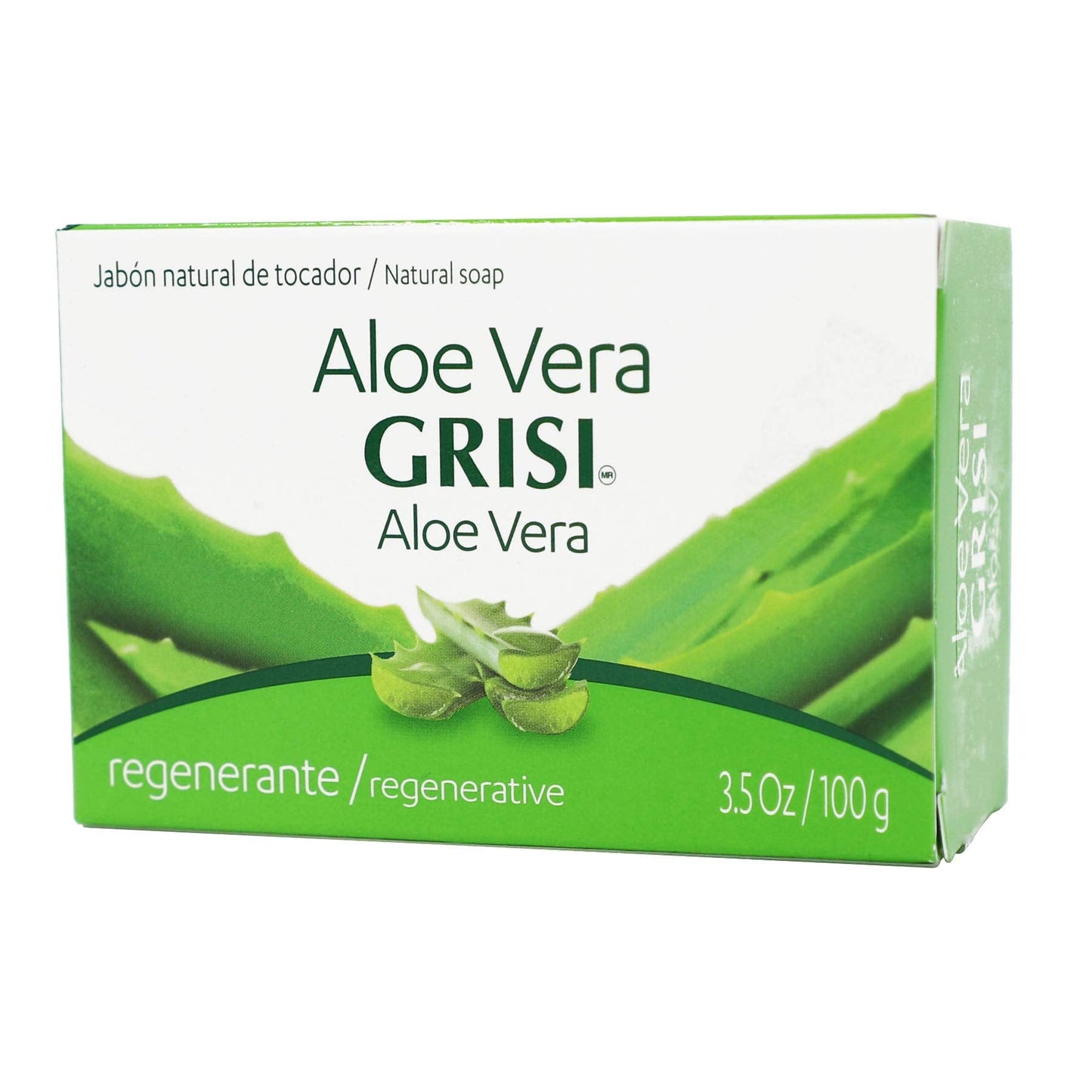 6pk - Aloe Vera Soap - Jabon de Sávila - Grisi (3.5 Oz. X 6 Units) Beauty & Personal Care Grisi