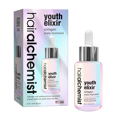 Hair Alchemist Youth Elixir Collagen Scalp Treatment 1.65 oz. for Youthfully Healthy Hair Growth, Texture and Shine, Lightweight Scalp Revitalizing Beauty & Personal Care Hair Chemist