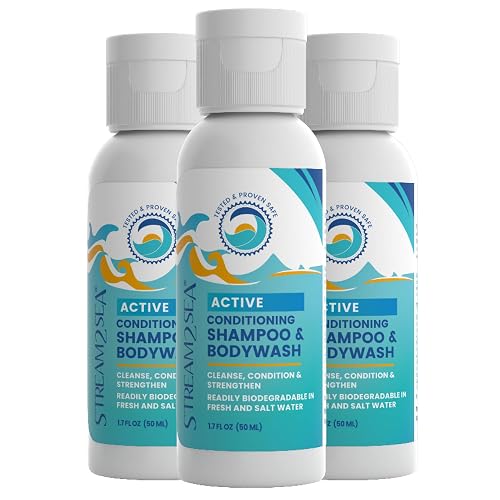 STREAM 2 SEA Shampoo and Conditioner, Body Wash 3-in-1 for Swim - Reef Safe Swimmers Shampoo for Men, Women Kids - All Natural Organic Shampoo Beauty & Personal Care STREAM 2 SEA
