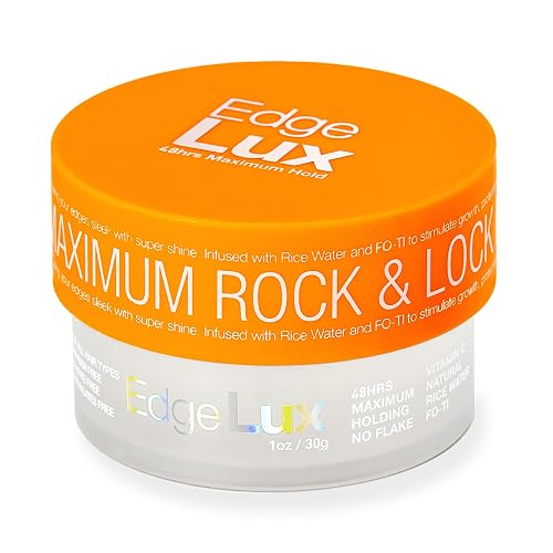 Lux Collection Edge Control Gel for 4C Hair - 48 Hour Maximum Hold Edge Control, Edge Lux with Castor Oil, Keratin & Biotin, Non-Flaking Styling Gel Beauty & Personal Care Lux Collection