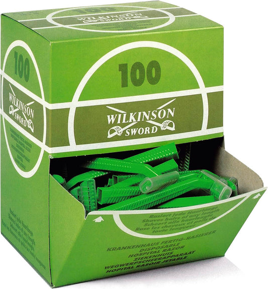 Wilkinson Hospital Disposable Razor, 100 ct, Green, Alloy Steel, Unisex Beauty and Personal Care Wilkinson Sword