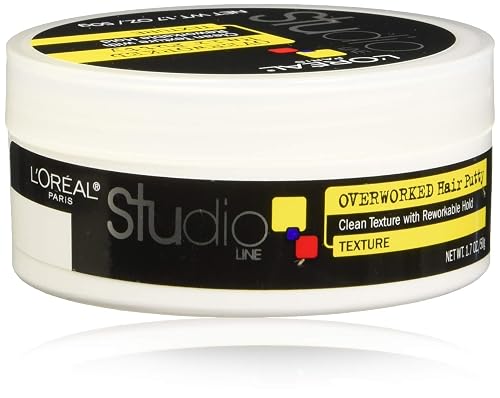 L'Oreal Paris Studio Line Overworked Hair Putty, 1.7 Ounce (Pack of 4) Beauty & Personal Care L'Oreal Paris
