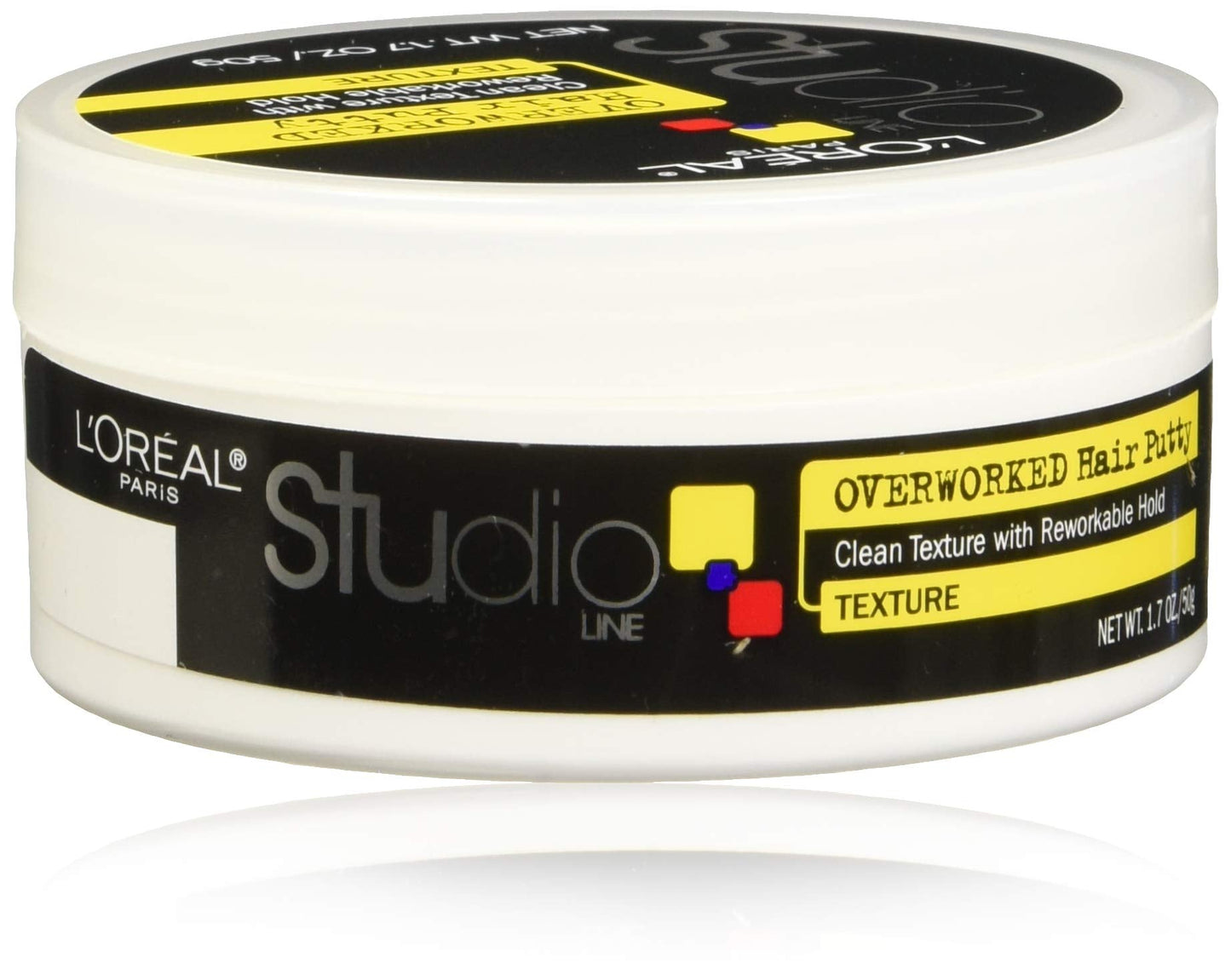 L'Oreal Paris Studio Line Overworked Hair Putty, 1.7 Ounce (Pack of 4) Beauty & Personal Care L'Oreal Paris