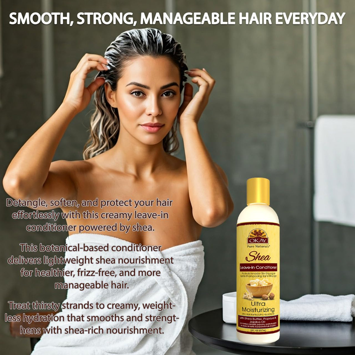 OKAY Ultra Moisturizing Leave-In Conditioner, 8 oz